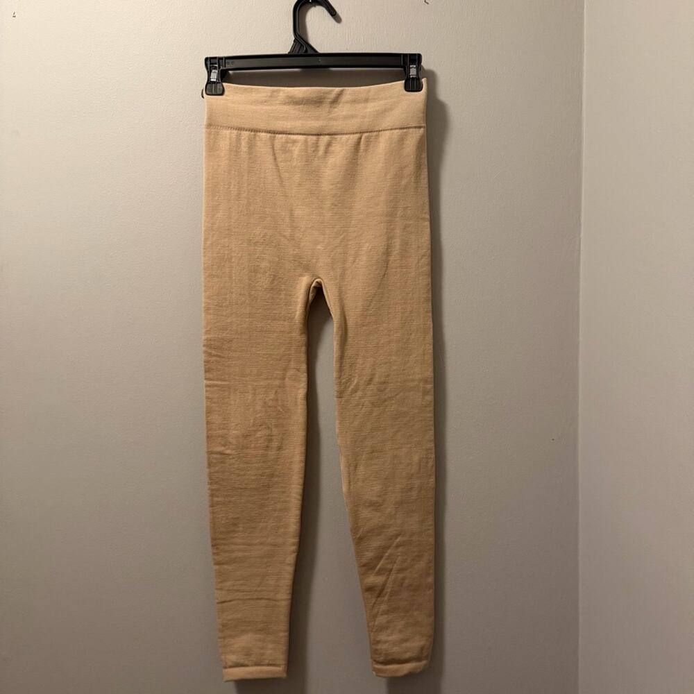 Kathy fleece line leggings, one size tan - Picture 6 of 6